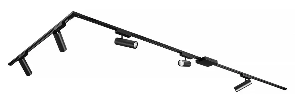 Freelight railsysteem Freetrack - 5 lichts - 480 x 16 cm - zwart
