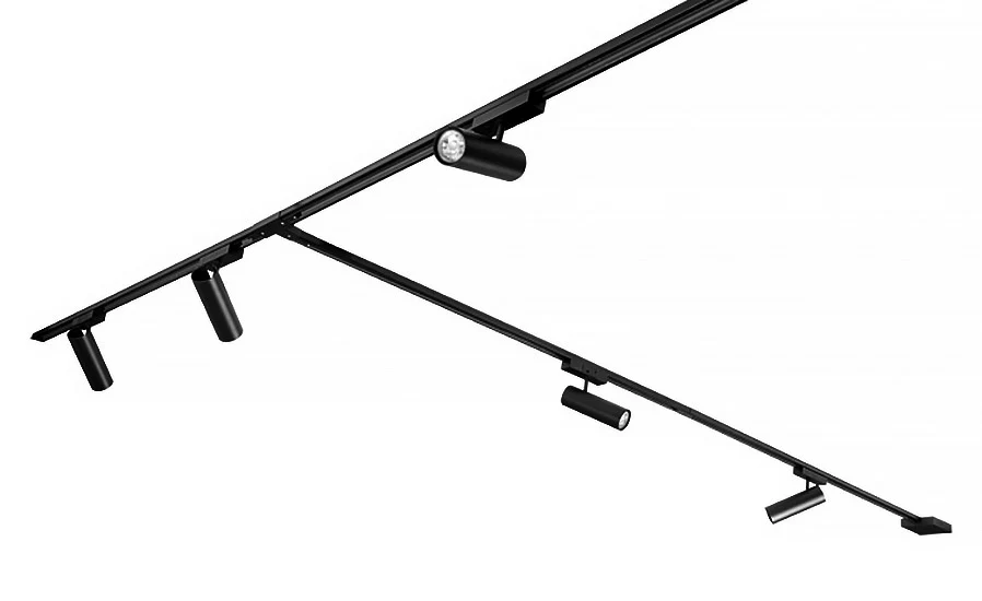 Freelight railsysteem Freetrack - 5 lichts - 480 x 16 cm - zwart