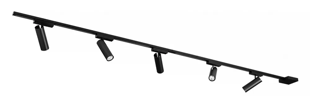 Freelight railsysteem Freetrack - 5 lichts - 480 x 16 cm - zwart