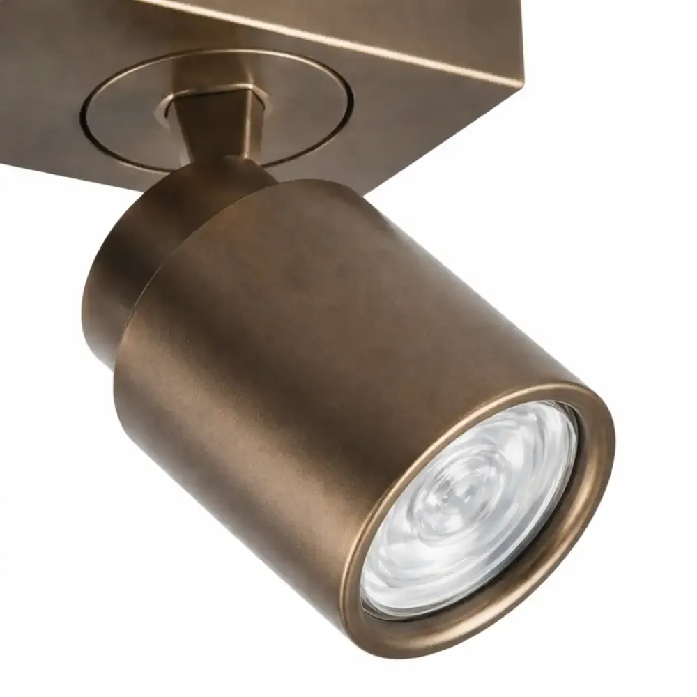 Freelight spot Razza - 3 lichts - 21 x 14 cm - brons goud