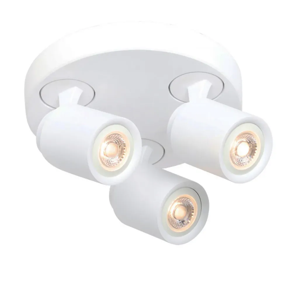 Freelight spot Razza - 3 lichts - 21 x 14 cm - wit