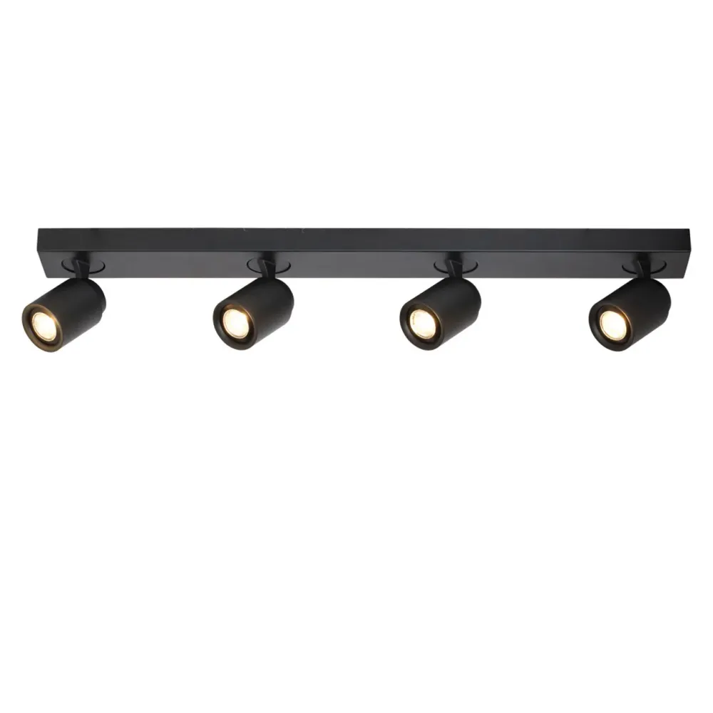 Freelight spot Razza - 4 lichts - 76 x 14 cm - zwart