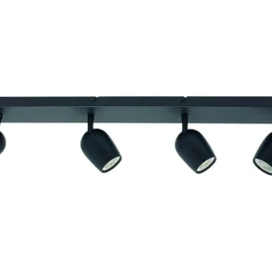 Freelight spot Trova - 4 lichts - 75 x 16 cm - zwart