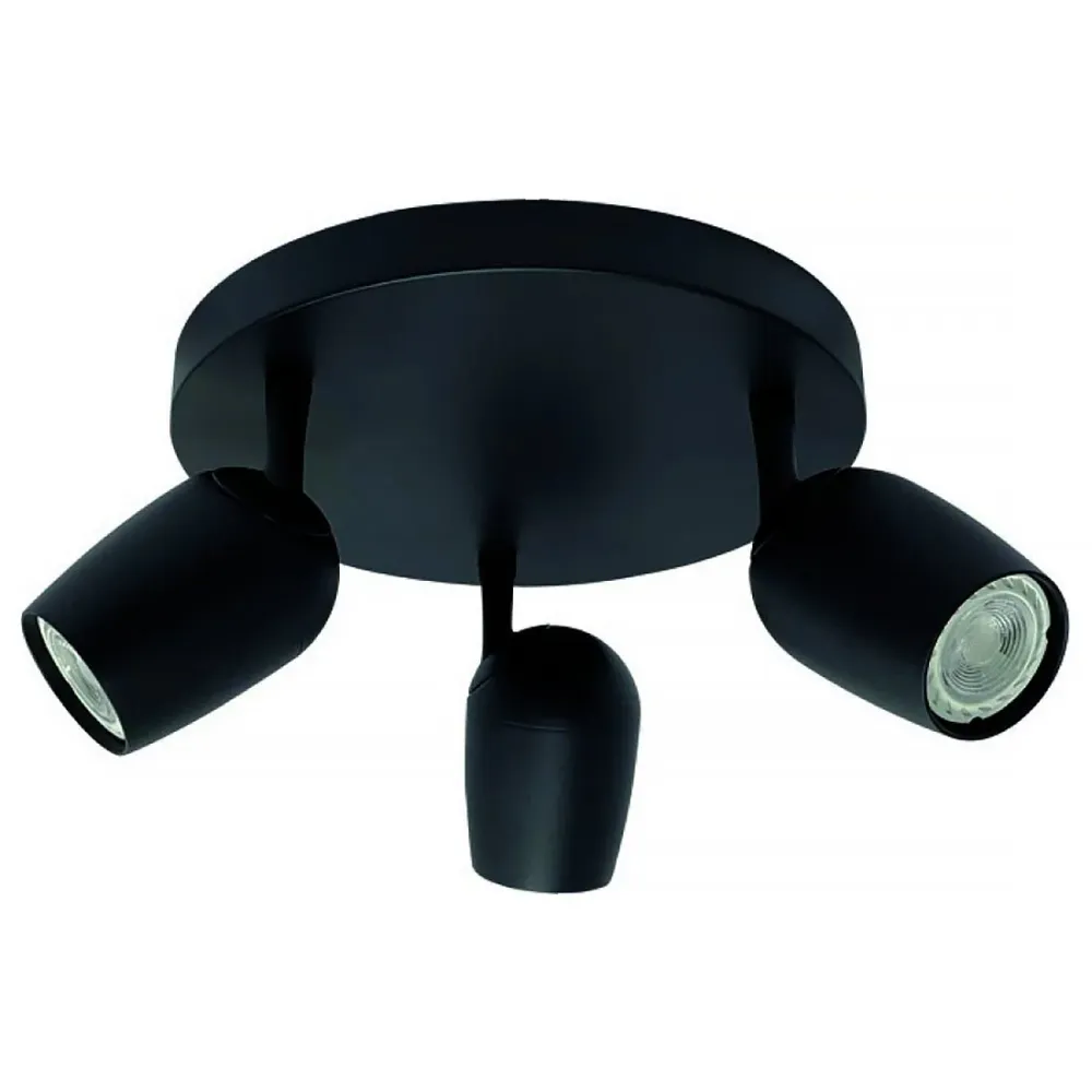 Freelight spot Trova - 3 lichts - 25 x 16 cm - zwart