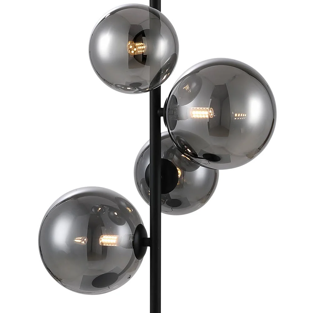 Freelight tafellamp Calcio - 4 lichts - 34 x 61.5 cm - zwart