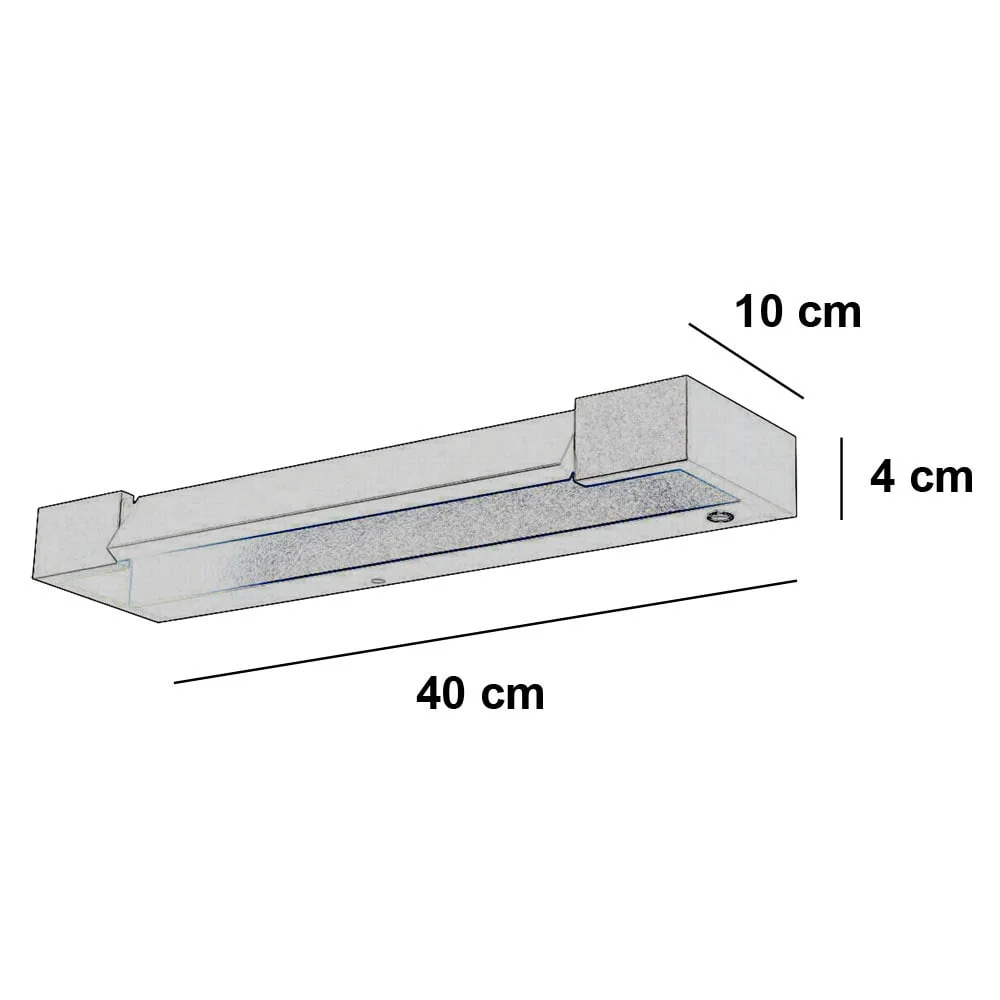Freelight wandlamp Parete - 1 lichts - 10 x 4 cm - goud