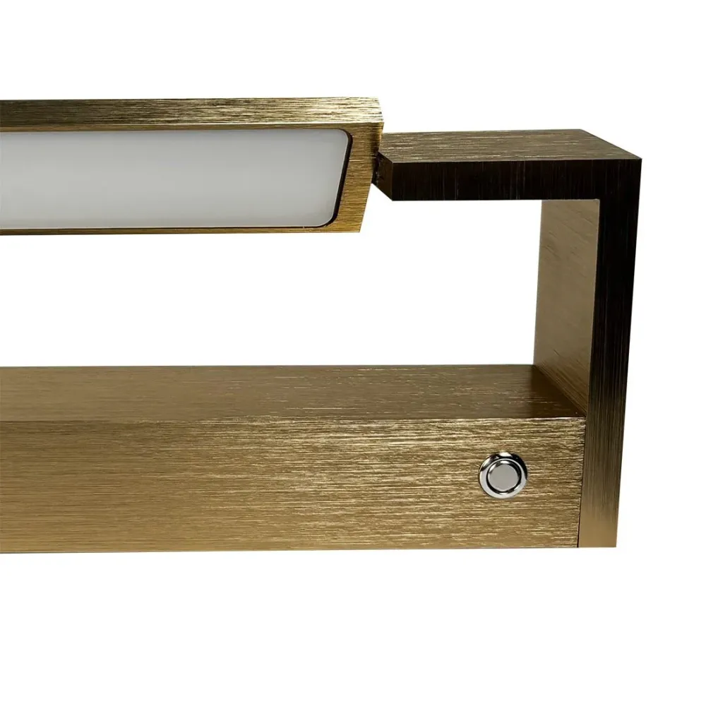 Freelight wandlamp Parete - 1 lichts - 10 x 4 cm - goud