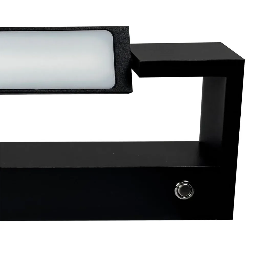 Freelight wandlamp Parete - 1 lichts - 10 x 4 cm - zwart