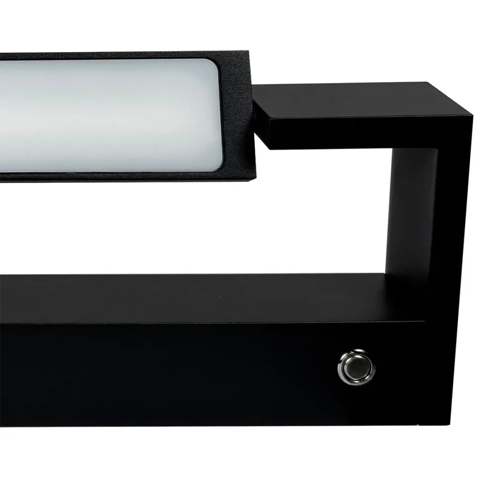 Freelight wandlamp Parete - 1 lichts - 10 x 4 cm - zwart