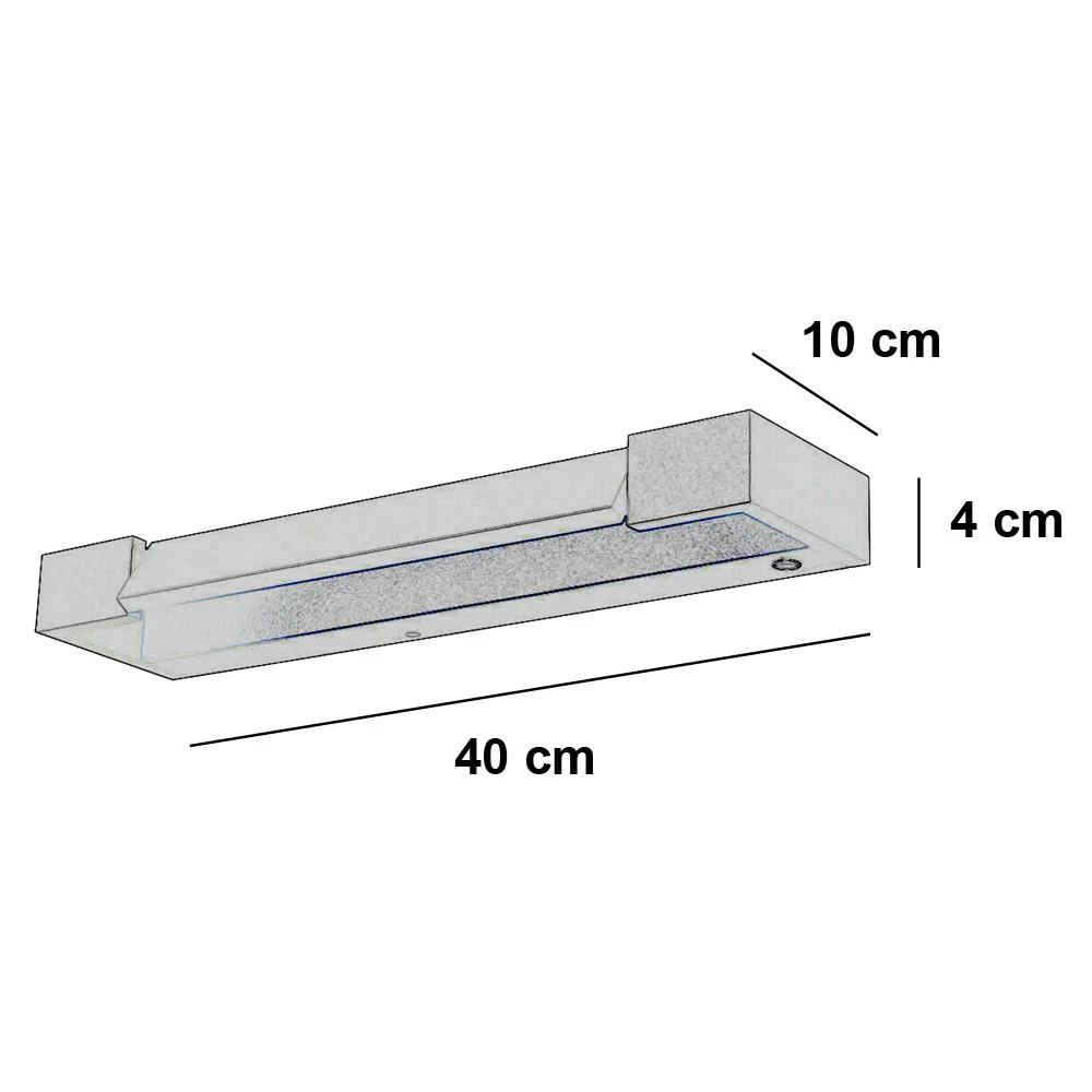 Freelight wandlamp Parete - 1 lichts - 10 x 4 cm - zwart