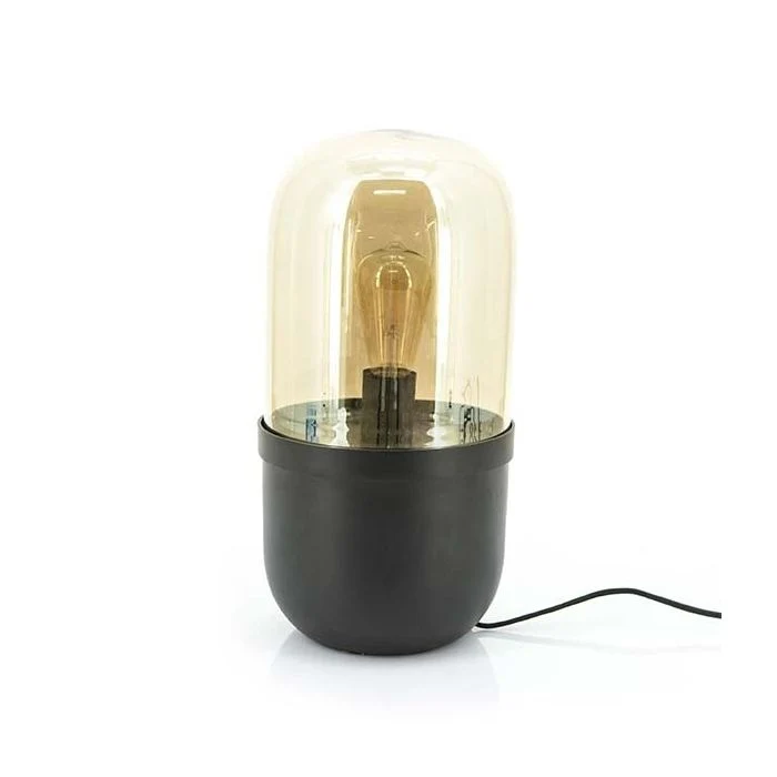 FurniLux Maverick Tafellamp Zwart - Industrieel Design - 20x20x43cm