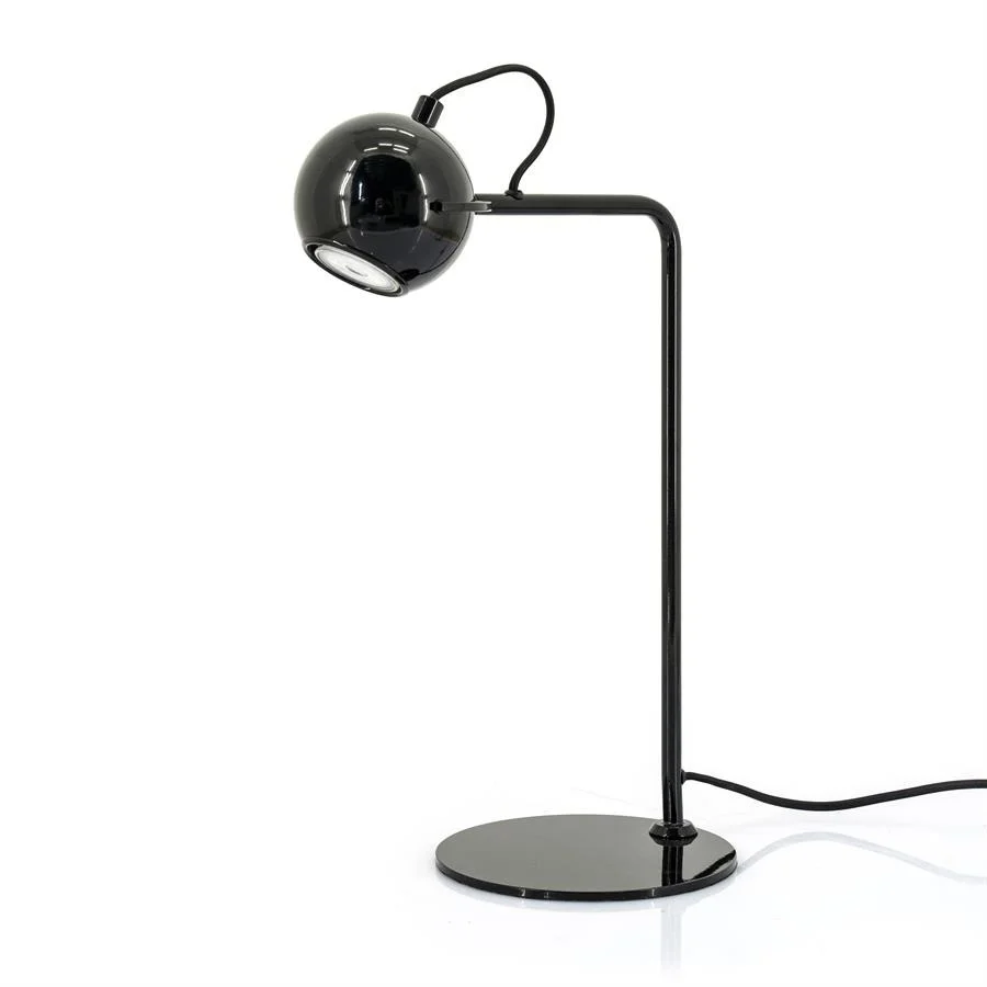 FurniLux Tafel lamp camera - zwart - 29x18x46 cm
