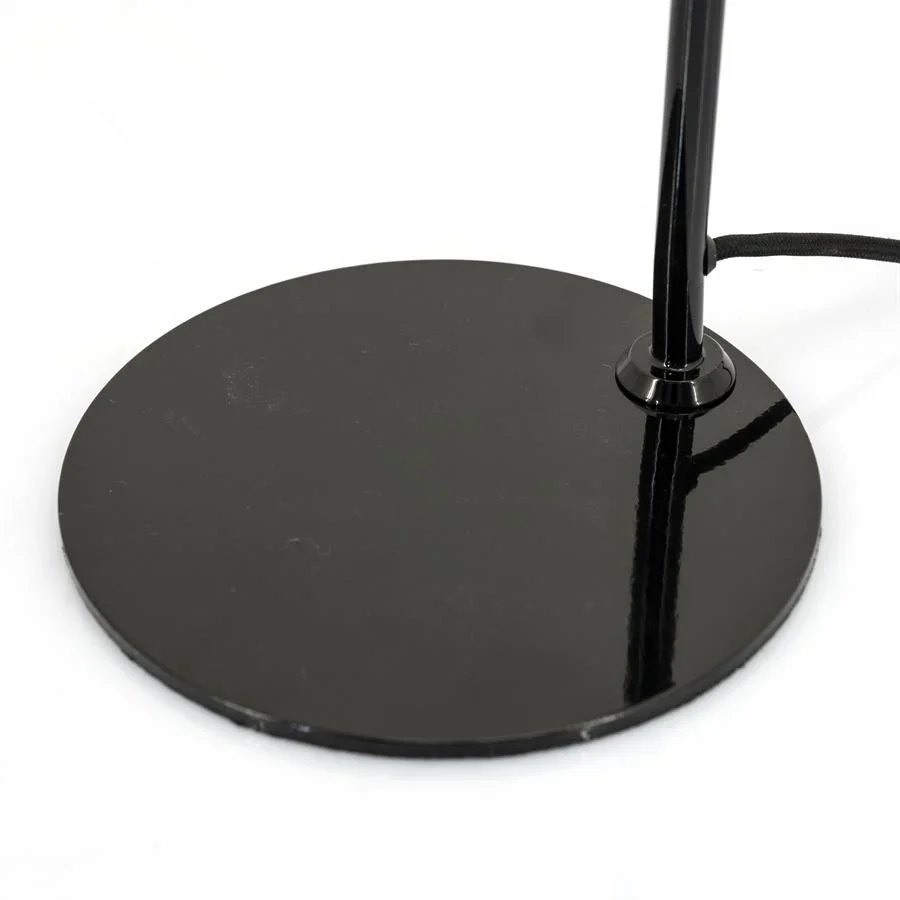 FurniLux Tafel lamp camera - zwart - 29x18x46 cm