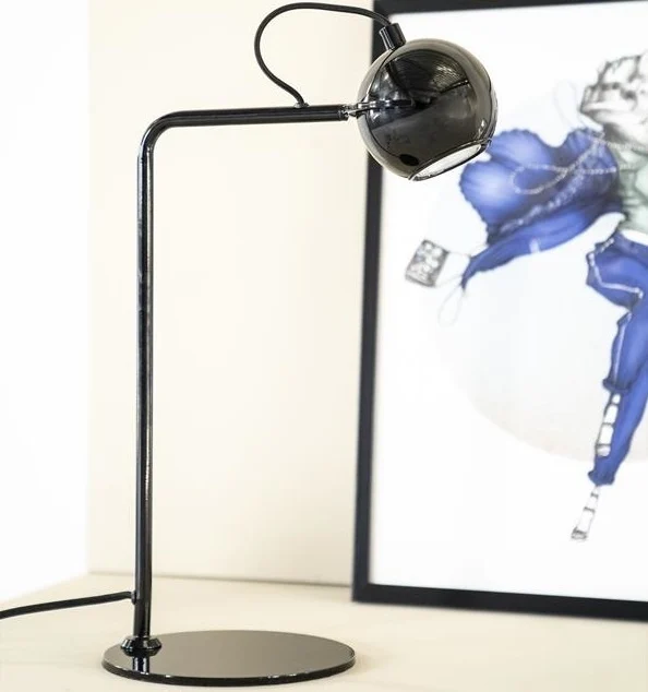 FurniLux Tafel lamp camera - zwart - 29x18x46 cm