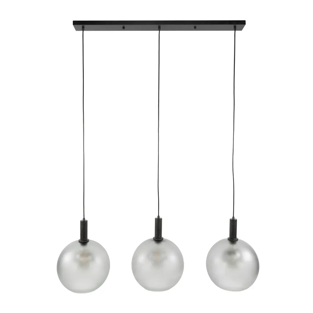 Giga Living Hanglamp Bubble Frosted - Grijs Glas - 110x30x150cm Giga Meubel
