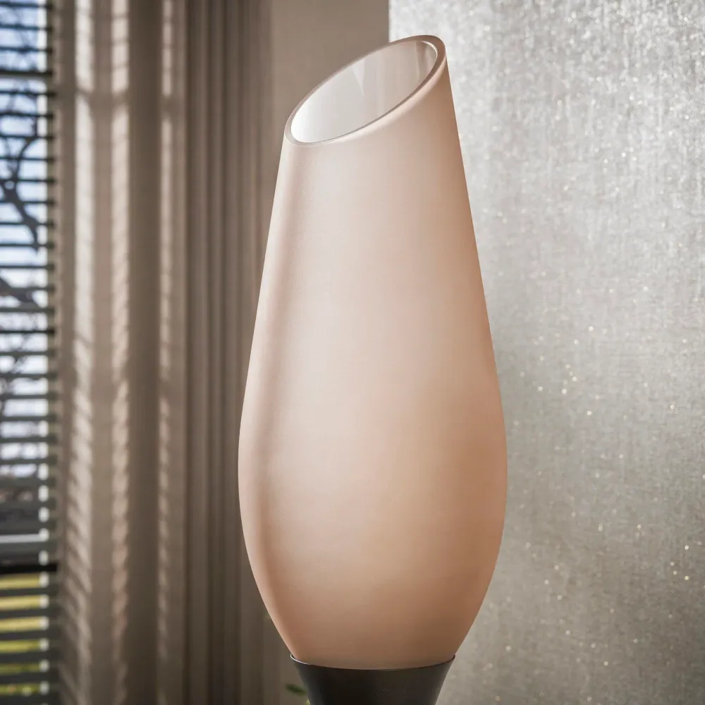 Giga Living Vloerlamp Cocoon - Bruin Frost Glas - 170cm Giga Meubel