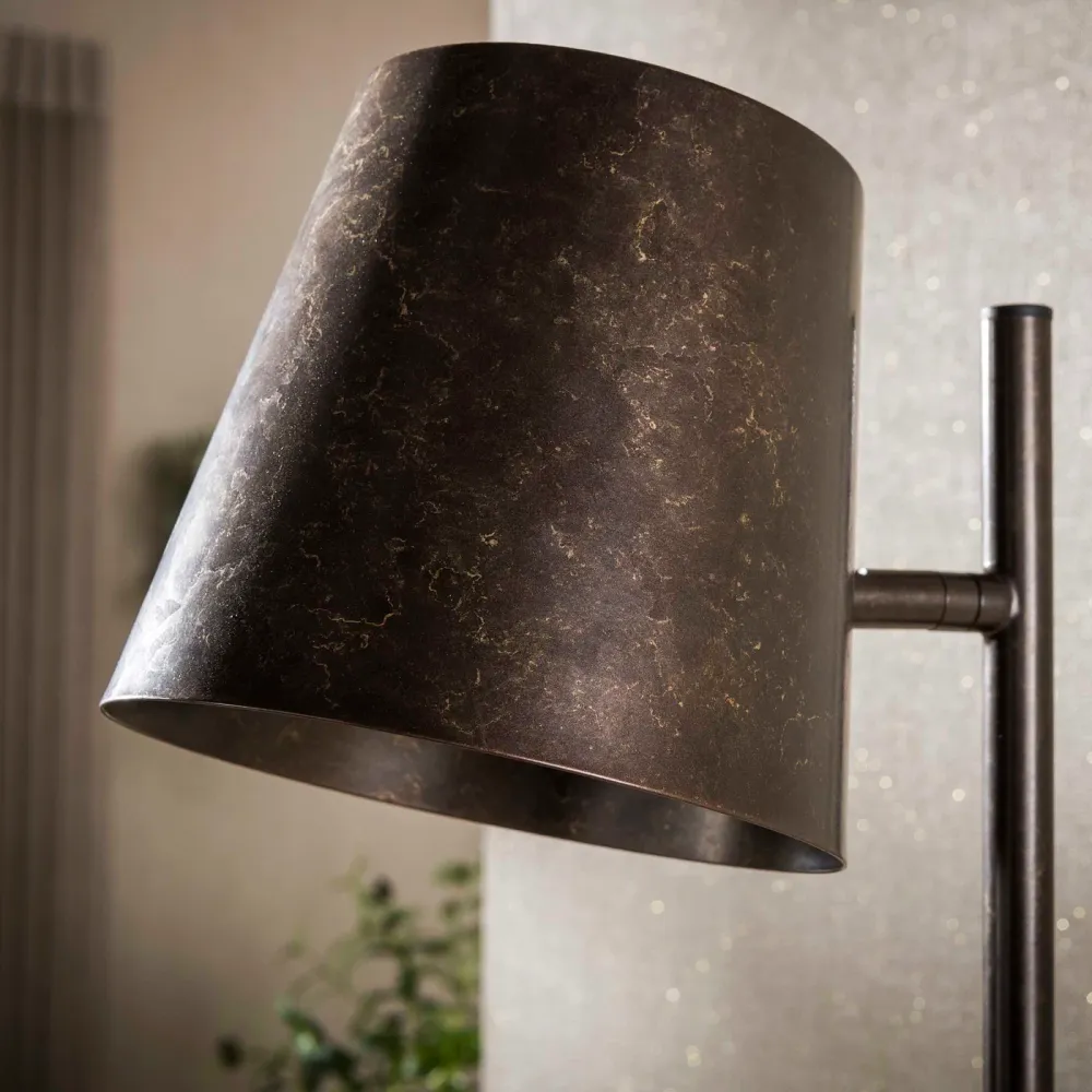 Giga Living Vloerlamp Flex - Bruin Metaal - 40x20x155cm Giga Meubel