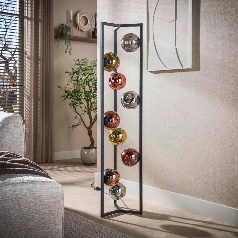 Giga Living Vloerlamp Stellar - Zwart Metaal - Ø35x150cm Giga Meubel