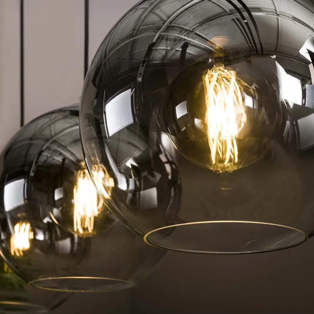 Giga Meubel Hanglamp Bubble Shaded - Glas - 3-Lichts - 30x115x150cm