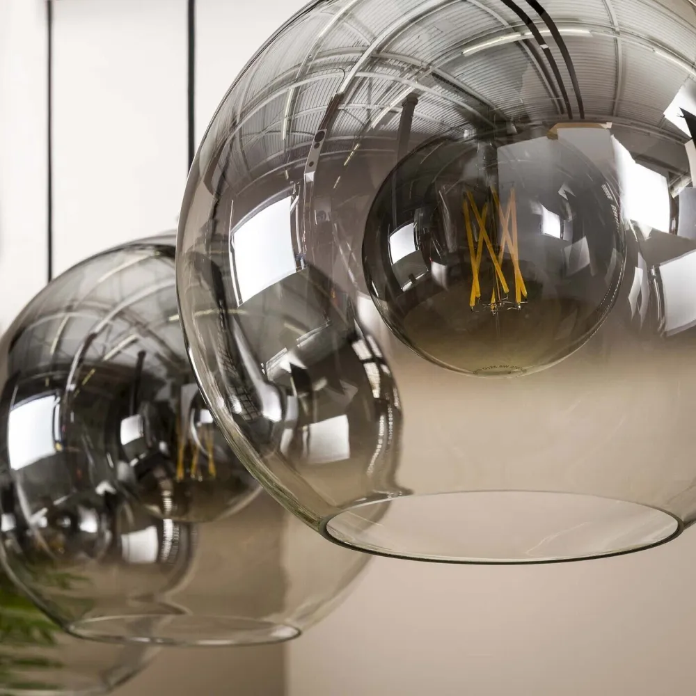 Giga Meubel Hanglamp Bubble Shaded - Glas - 3-Lichts - 30x115x150cm