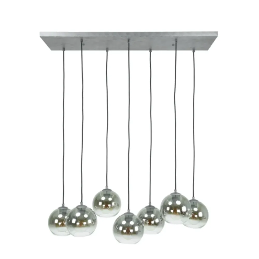Giga Meubel Hanglamp Bubble Shaded - Glas - 7-Lichts - 40x110x150cm