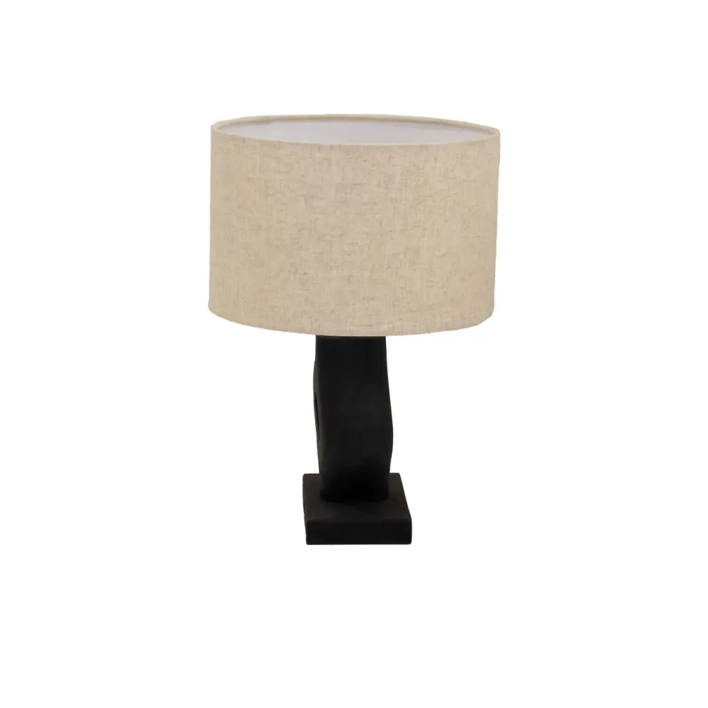 Giga Meubel Tafellamp Savio - Organisch - Zwart - 40cm