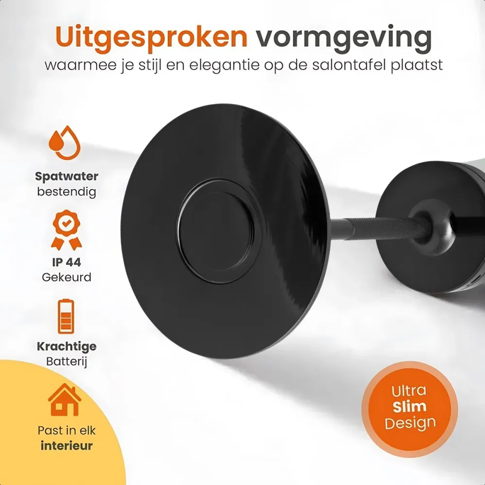 Goliving oplaadbare tafellamp Horizon - Zwart