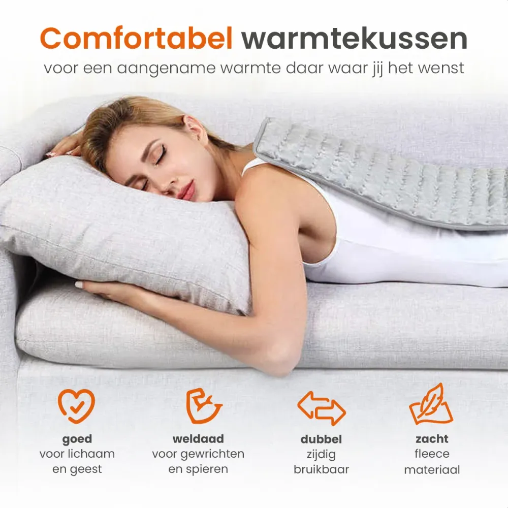 Goliving Warmtekussen - 100 Watt - Grijs - 30 x 40 cm