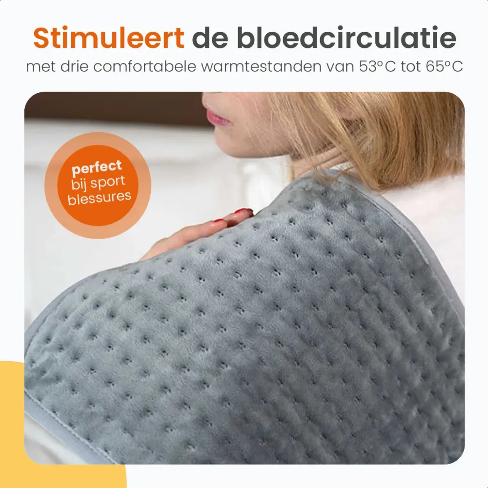 Goliving Warmtekussen - 100 Watt - Grijs - 30 x 40 cm