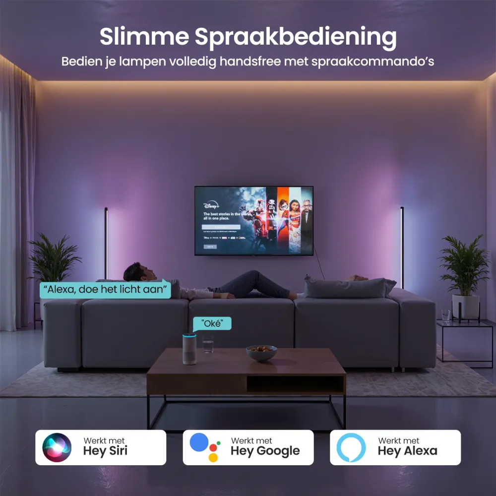 Gologi Slimme Vloerlamp LED - Zwart