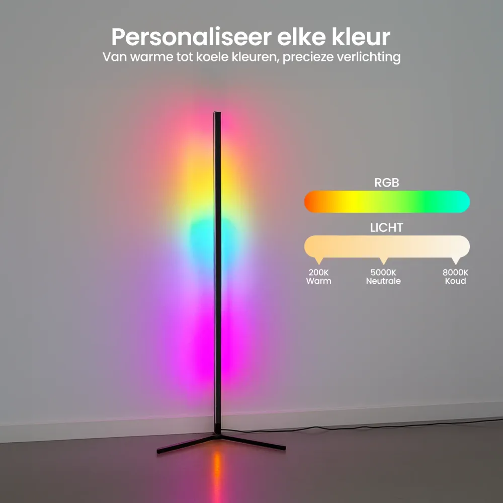 Gologi Slimme Vloerlamp LED - Zwart