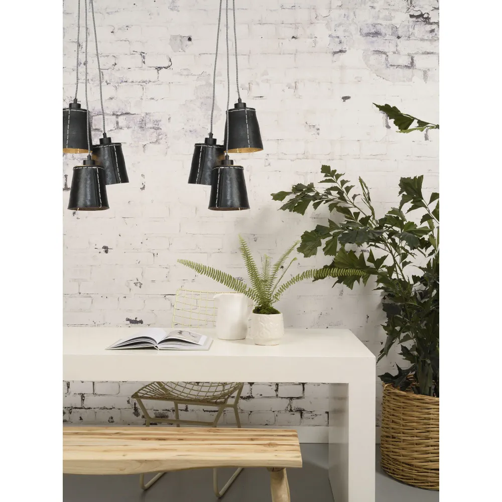 GOOD&MOJO hanglamp Amazon - zwart - 30x30x50cm GOOD & MOJO