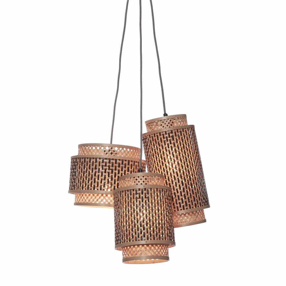 GOOD&MOJO hanglamp Bhutan - bruin - Ø15cm GOOD & MOJO