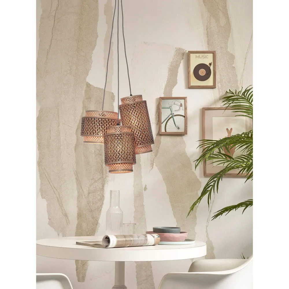 GOOD&MOJO hanglamp Bhutan - bruin - Ø15cm GOOD & MOJO
