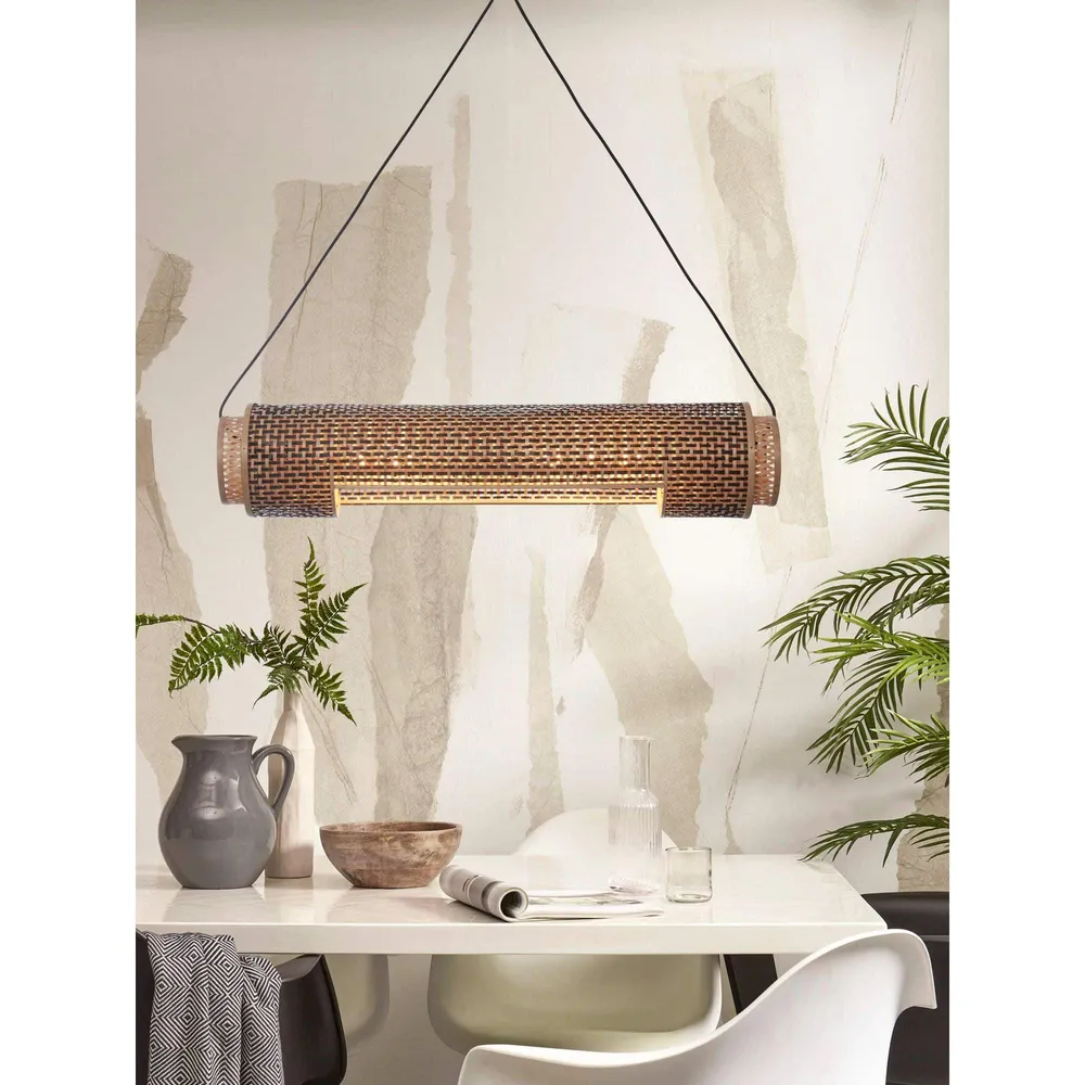 GOOD&MOJO hanglamp Bhutan - bruin - Ø15cm GOOD & MOJO