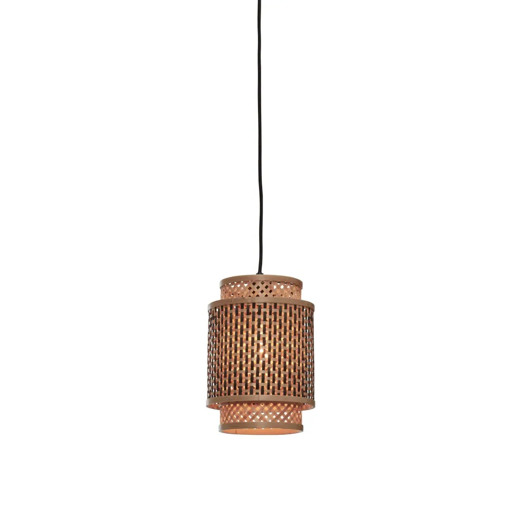 GOOD&MOJO hanglamp Bhutan - bruin - Ø18cm GOOD & MOJO