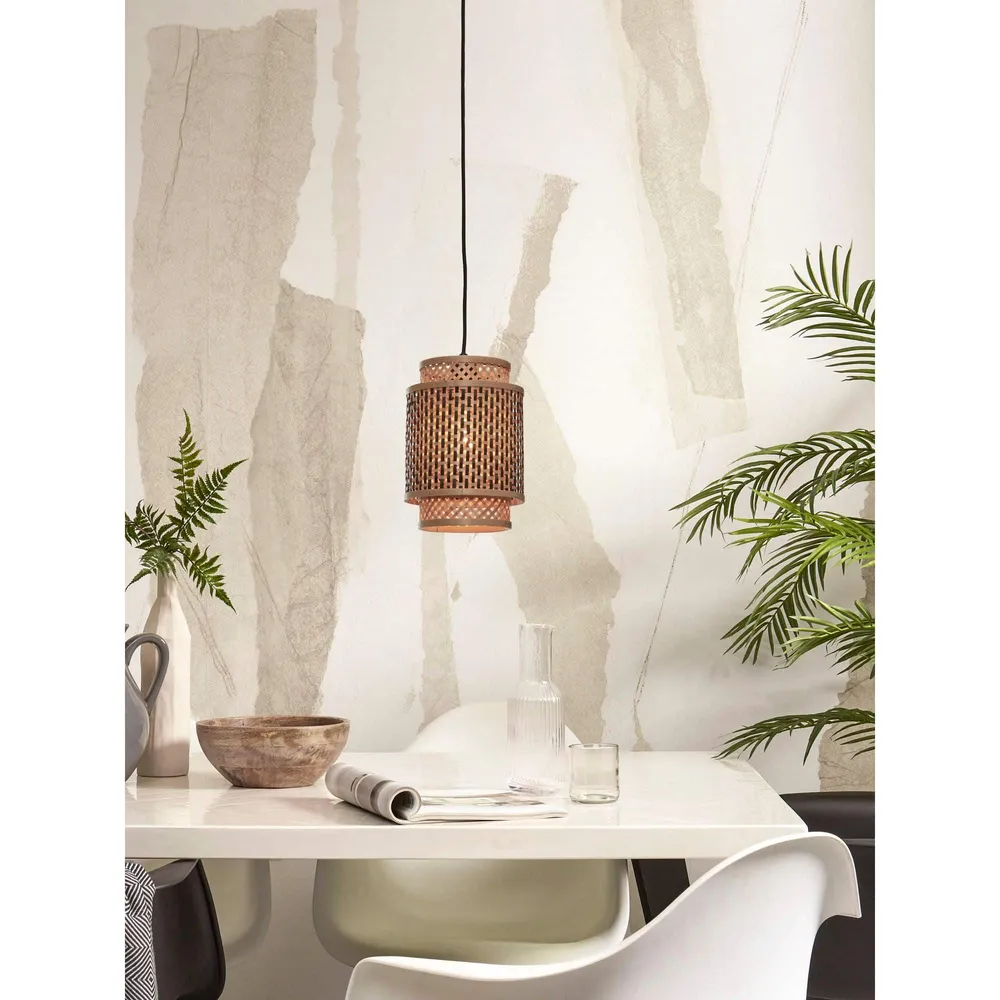 GOOD&MOJO hanglamp Bhutan - bruin - Ø18cm GOOD & MOJO