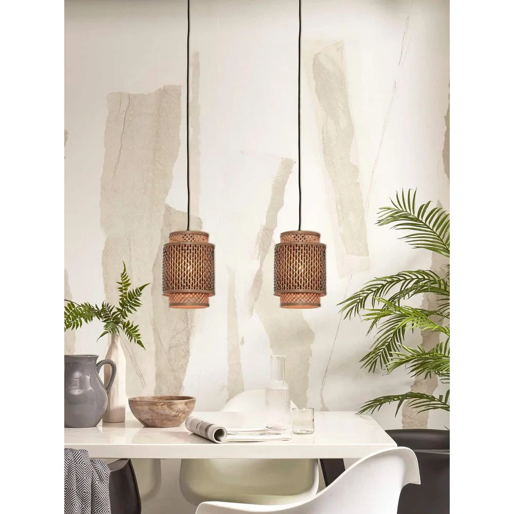 GOOD&MOJO hanglamp Bhutan - bruin - Ø18cm GOOD & MOJO
