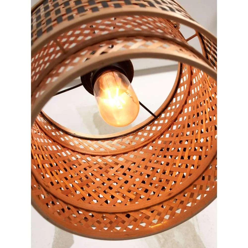 GOOD&MOJO hanglamp Bhutan - bruin - Ø18cm GOOD & MOJO