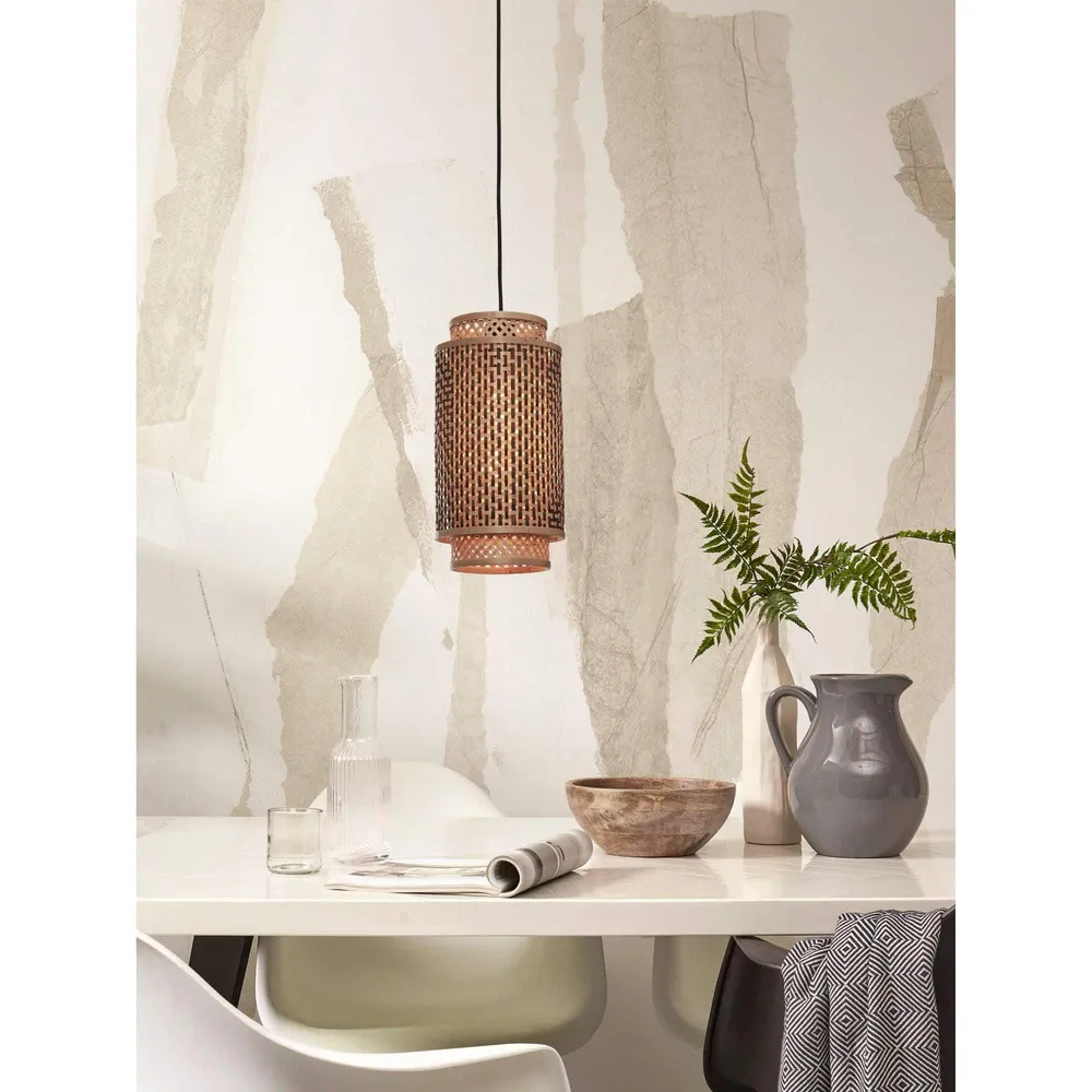 GOOD&MOJO hanglamp Bhutan - bruin - Ø25cm GOOD & MOJO