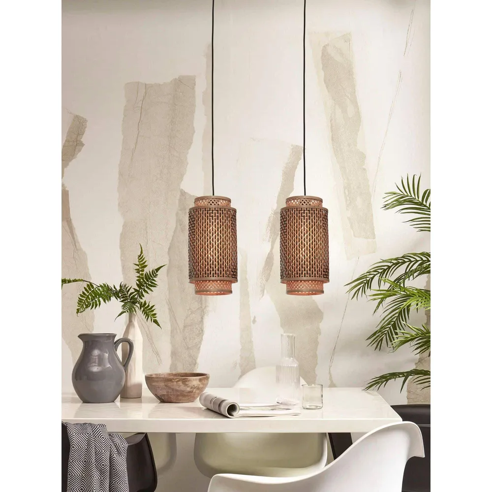 GOOD&MOJO hanglamp Bhutan - bruin - Ø25cm GOOD & MOJO