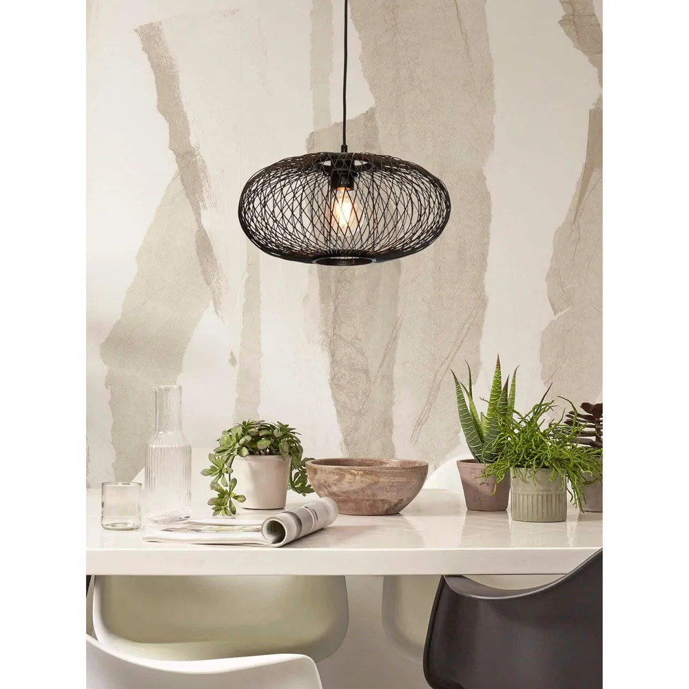 GOOD&MOJO hanglamp Cango - zwart - Ø40cm GOOD & MOJO