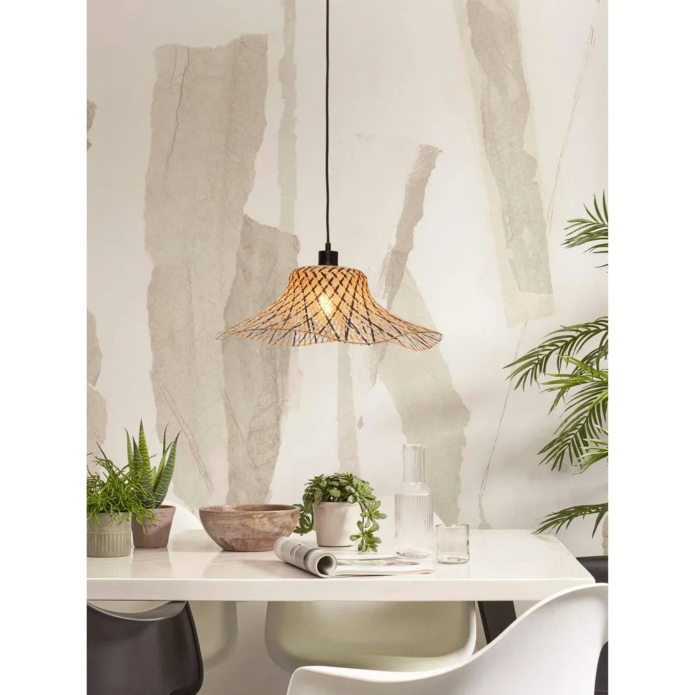 GOOD&MOJO hanglamp Ibiza - bruin - Ø50cm GOOD & MOJO