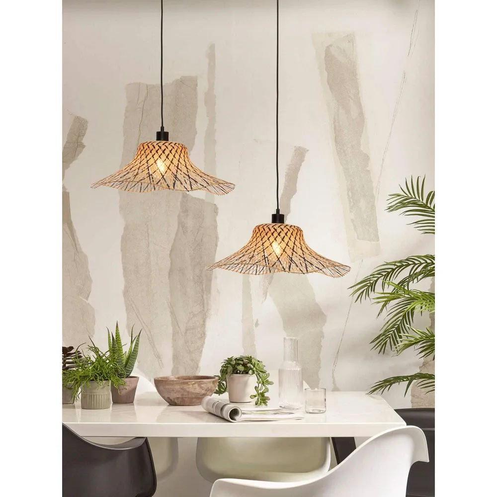 GOOD&MOJO hanglamp Ibiza - bruin - Ø50cm GOOD & MOJO