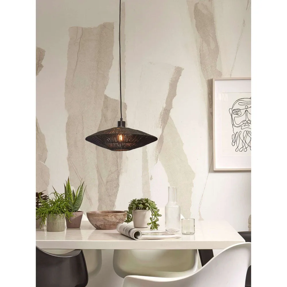 GOOD&MOJO hanglamp Iguazu - zwart - Ø40cm GOOD & MOJO