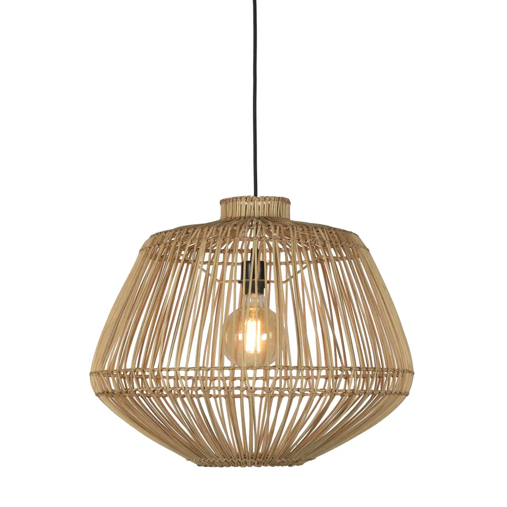 GOOD&MOJO hanglamp Madagascar - bruin - Ø60cm GOOD & MOJO