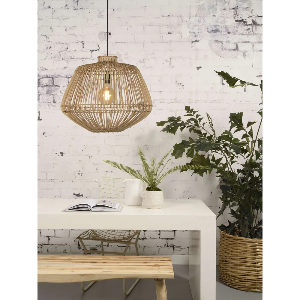 GOOD&MOJO hanglamp Madagascar - bruin - Ø60cm GOOD & MOJO