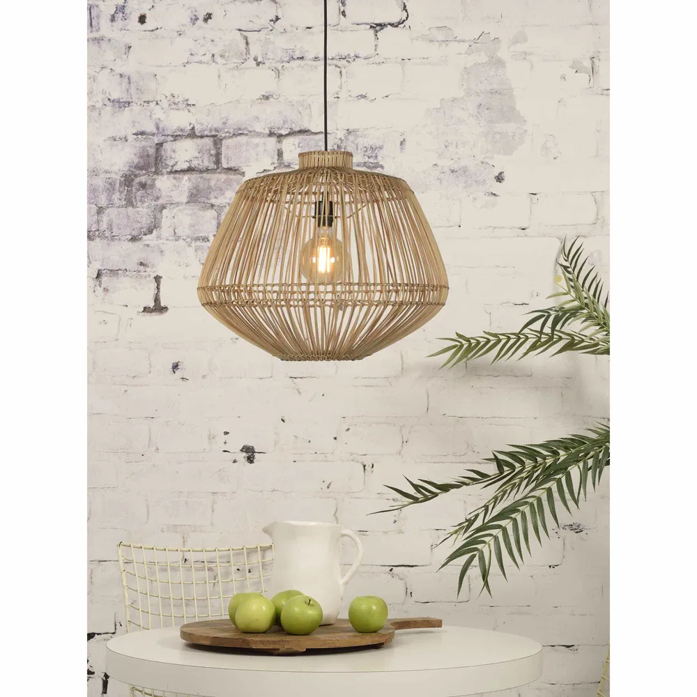 GOOD&MOJO hanglamp Madagascar - bruin - Ø60cm GOOD & MOJO