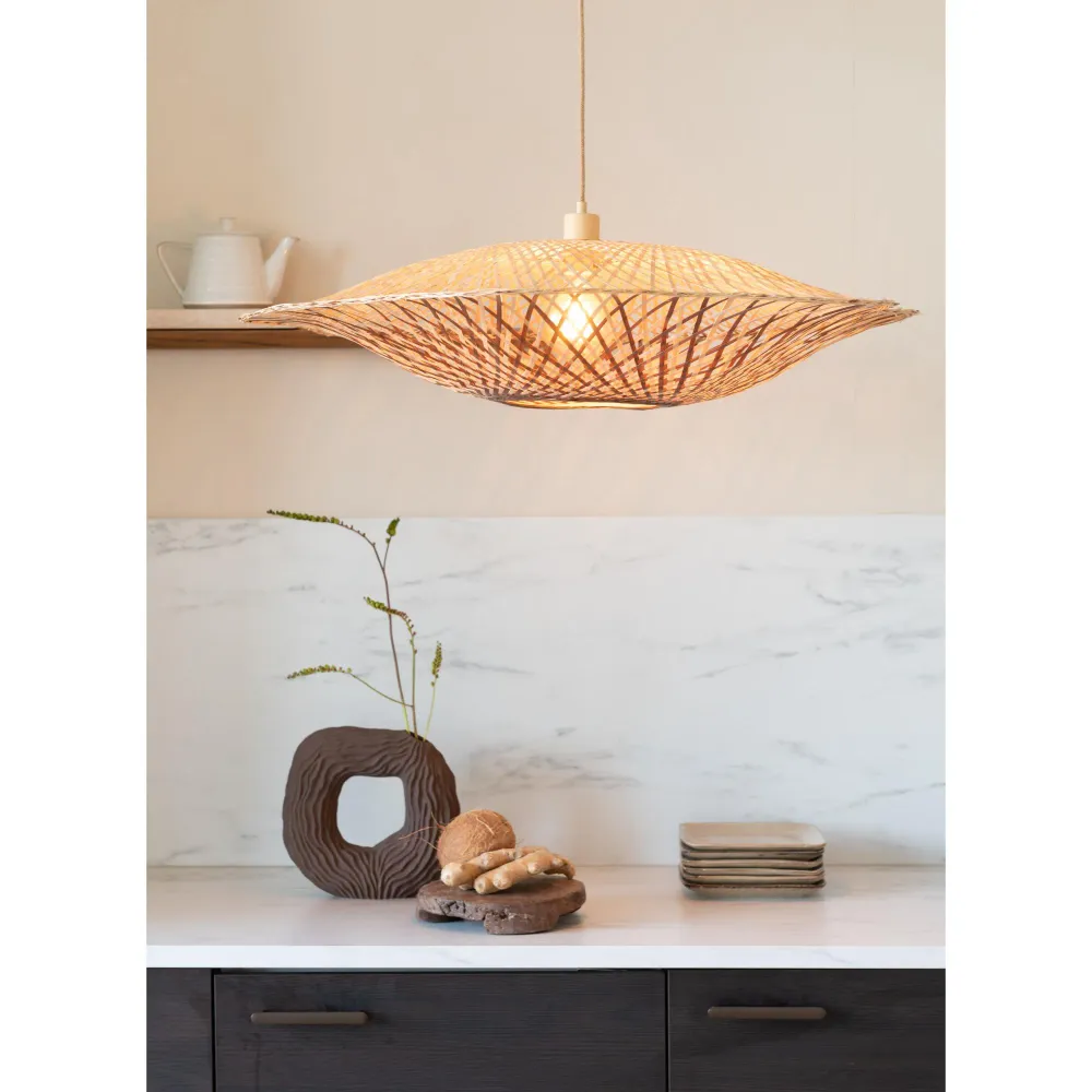 GOOD&MOJO hanglamp MADURA - bruin - Ø60cm GOOD & MOJO