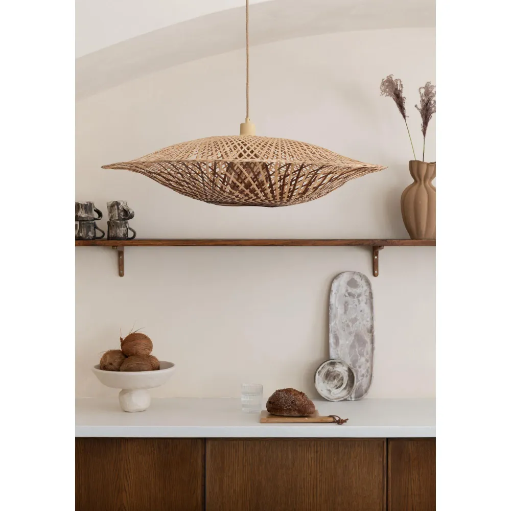 GOOD&MOJO hanglamp MADURA - bruin - Ø87cm GOOD & MOJO
